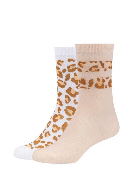 Foto van product 2-pack sokken met leoprint s.Oliver