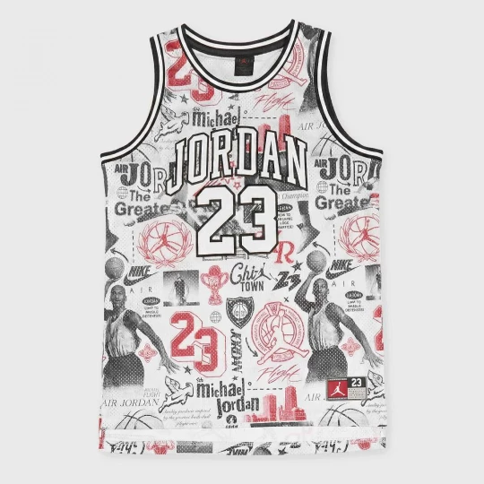 Foto van product 23 All Over Print Jersey Jordan wit