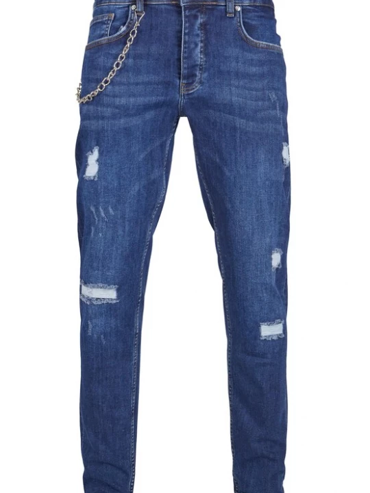 Foto van product 2Y Premium Jeans blauw / bruin