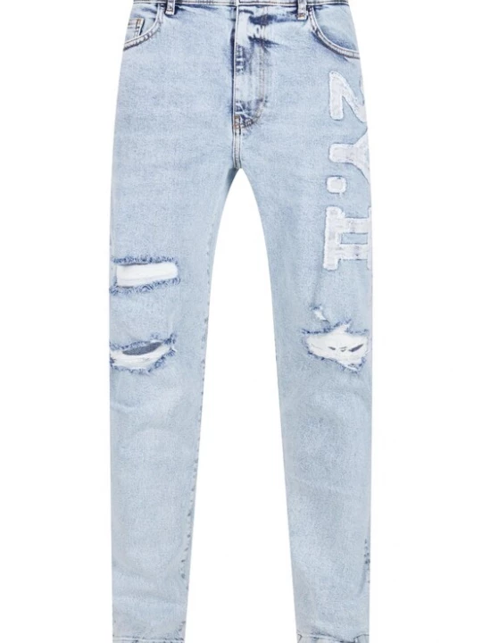 Foto van product 2Y Premium Jeans blauw denim / wit