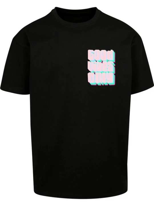 Foto van product 2Y Premium Shirt 'Good Vibes Only' gemengde kleuren / zwart