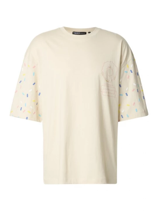 Foto van product 2Y Premium Shirt 'Sprinkle Donut' crème / honing / rosa / wit