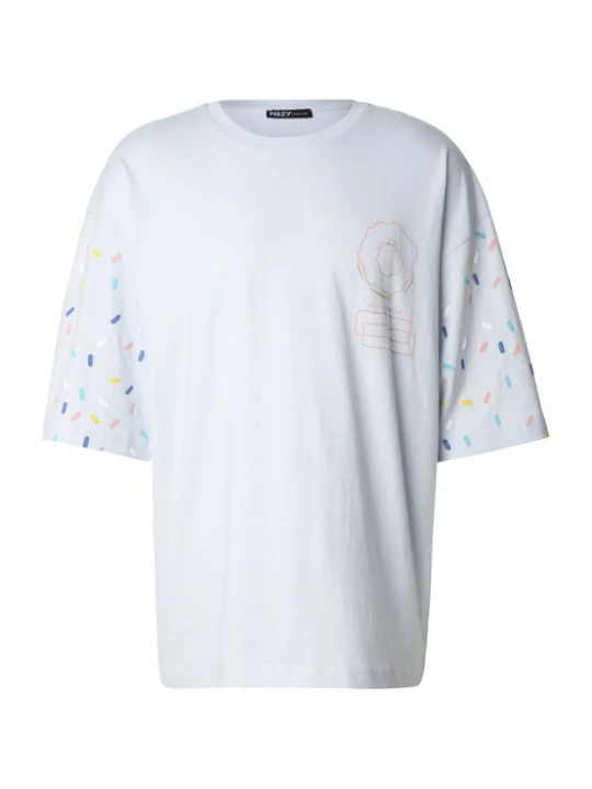Foto van product 2Y Premium Shirt 'Sprinkle Donut' pastelblauw / mokka / geel / rosa
