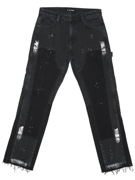 Foto van product 2Y Studios Cargojeans 'Nardin' grey denim / zwart