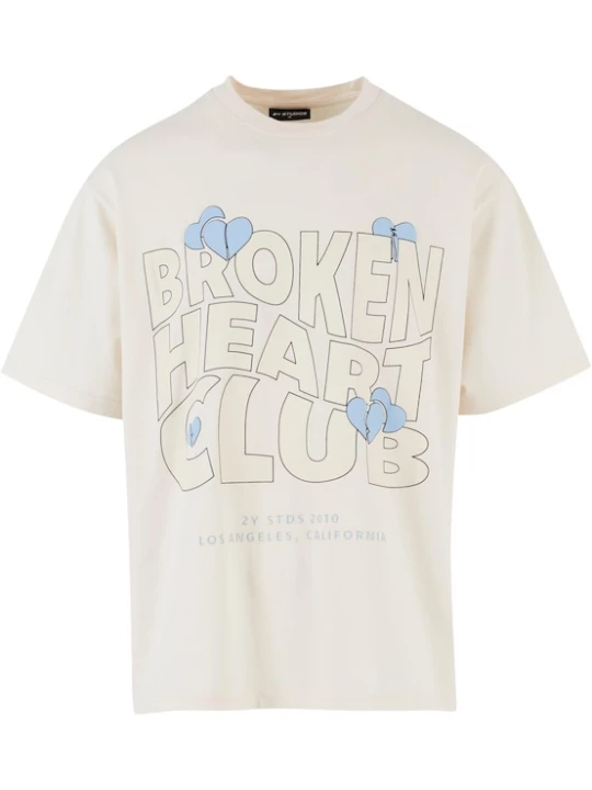 Foto van product 2Y Studios Shirt 'Broken Heart Club' lichtblauw / lichtgroen / zwart / offwhite