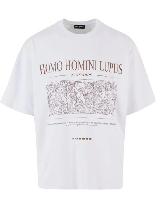 Foto van product 2Y Studios Shirt 'Homini' bruin / offwhite