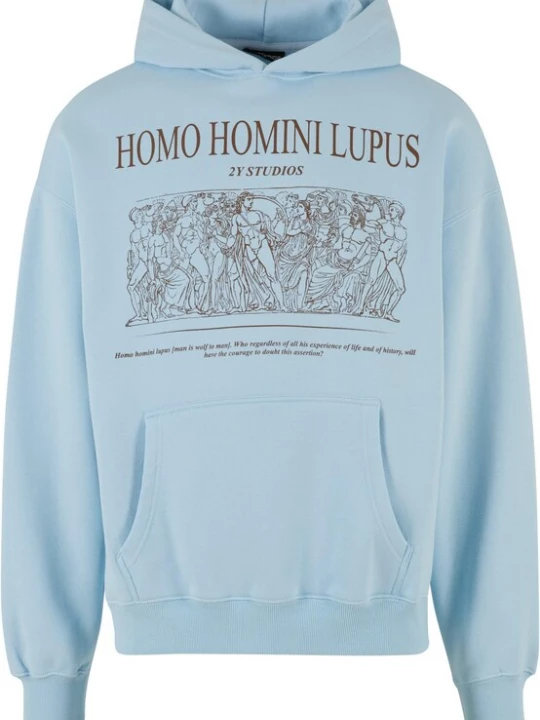 Foto van product 2Y Studios Sweatshirt 'Homini' lichtblauw / bruin