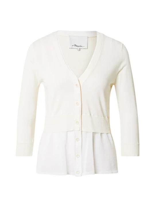 Foto van product 3.1 Phillip Lim Sweatvest beige / wit