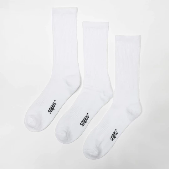 Foto van product 3 PACK - Crew Sock SNIPES wit