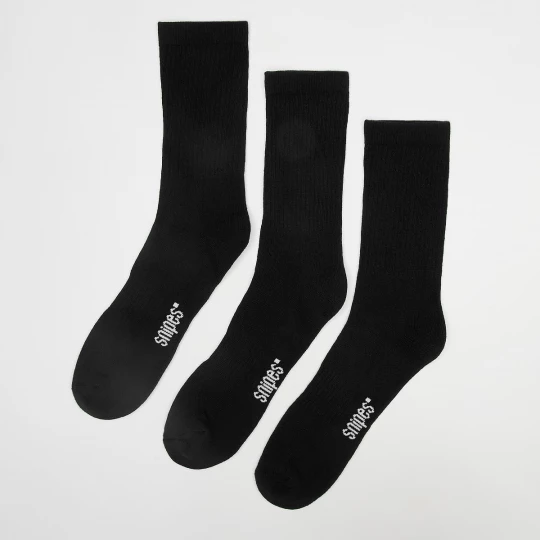 Foto van product 3 PACK - Small Logo Essential Crew Socks SNIPES zwart