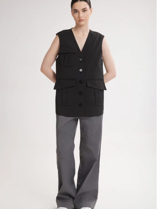 Foto van product 4TAILORS Bodywarmer 'Carlo' zwart