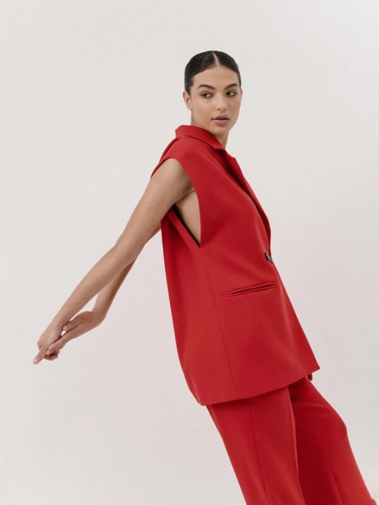 Foto van product 4TAILORS Bodywarmer 'Spice It Up' rood