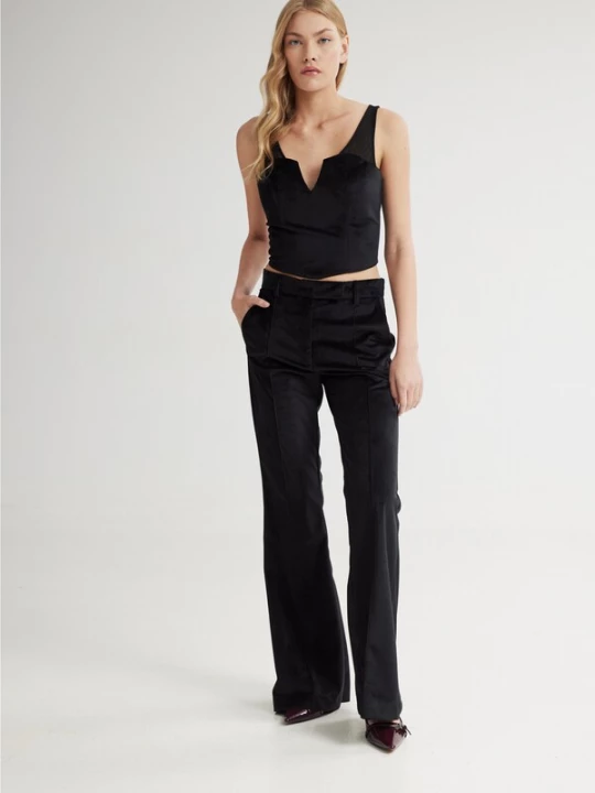 Foto van product 4TAILORS Pantalon 'Scarlet' zwart