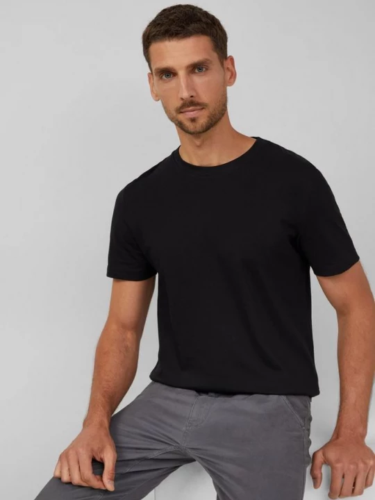 Foto van product 5-pack T-shirts met korte mouwen van katoenen jersey s.Oliver zwart