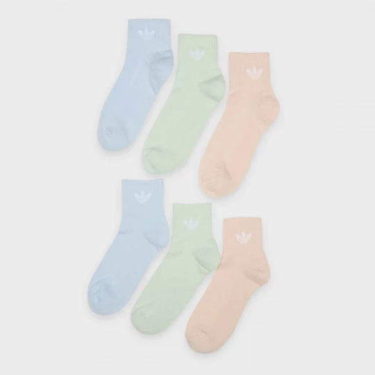 Foto van product 6 PACK - 1 / 4 SOCKS wonder mauve / linen green / grey one adidas Originals
