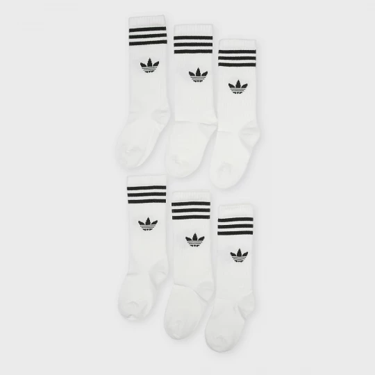 Foto van product 6 PACK - 3 Stripes Crew wit