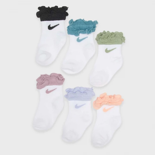Foto van product 6 PACK - Infant / Toddler Ruffle Socks Nike