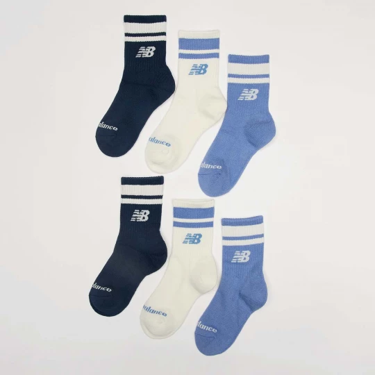 Foto van product 6 PACK - Kids Everyday Stripe Midcalf New Balance blauw