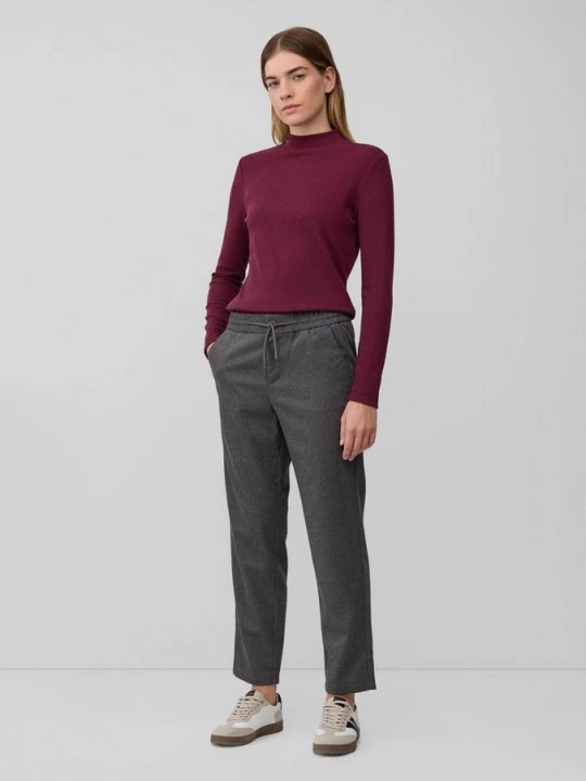 Foto van product 7 / 8-broek van flanel met elastische band s.Oliver grijs