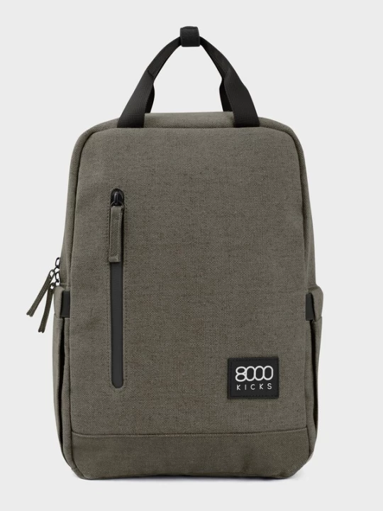Foto van product 8000kicks Rugzak 'Small Hemp Backpack in Dark Green' donkergroen