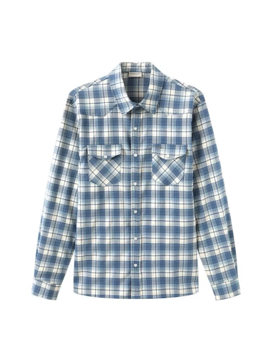 Foto van product 883Police Overhemd 'Ellake' kobaltblauw / wit