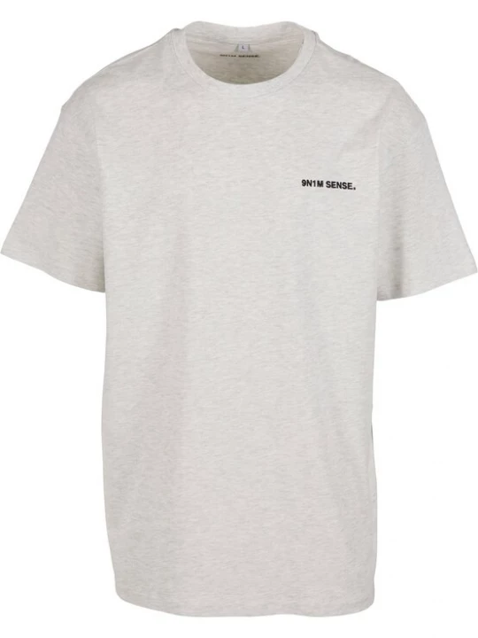 Foto van product 9N1M SENSE Shirt 'Essentials' lichtgrijs / zwart