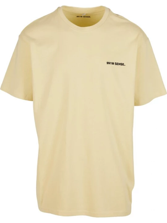Foto van product 9N1M SENSE Shirt 'Essentials' pasteelgeel / zwart
