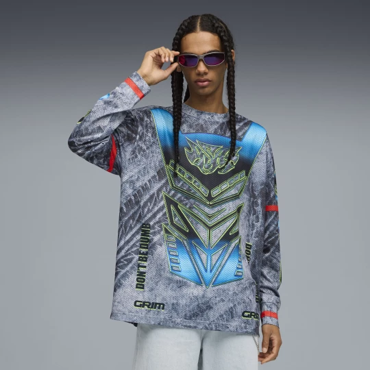 Foto van product A$AP ROCKY x PUMA Moto Armor uniseks T-shirt met lange mouwen, Wit