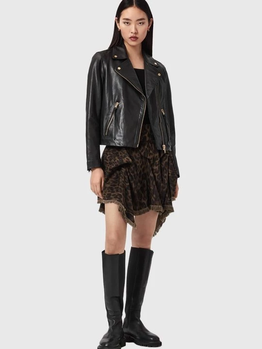 Foto van product A-lijn rok AllSaints gemêleerd bruin