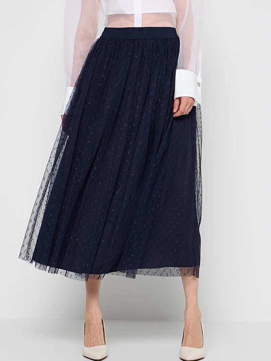 Foto van product A-lijn rok Apart Glamour donkerblauw