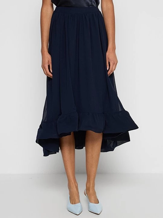 Foto van product A-lijn rok Apart Glamour donkerblauw