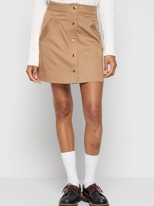 Foto van product A-lijn rok Barbour lichtbruin