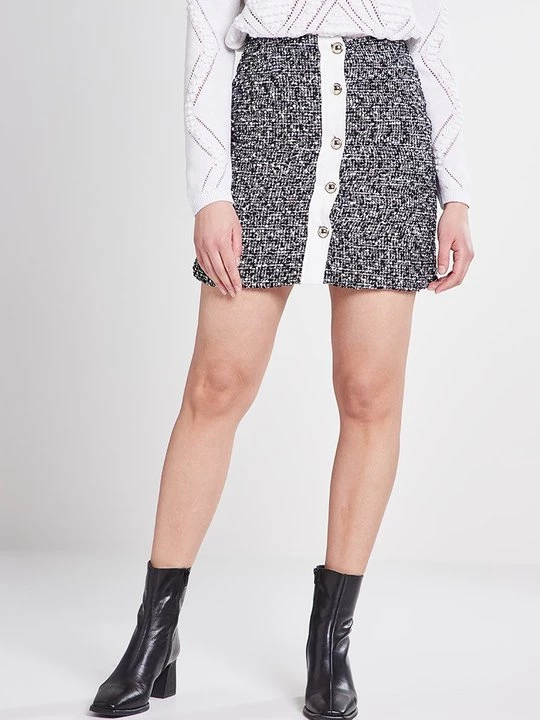Foto van product A-lijn rok CLAUDIE PIERLOT donkergrijs