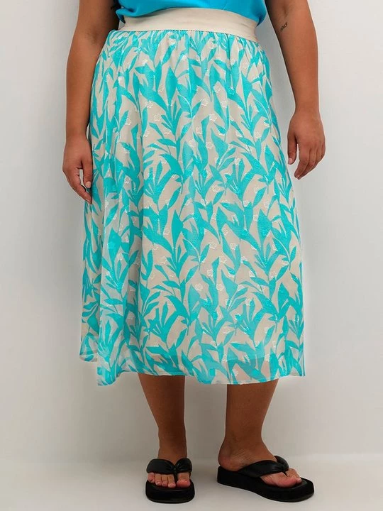Foto van product A-lijn rok Kaffe blauw