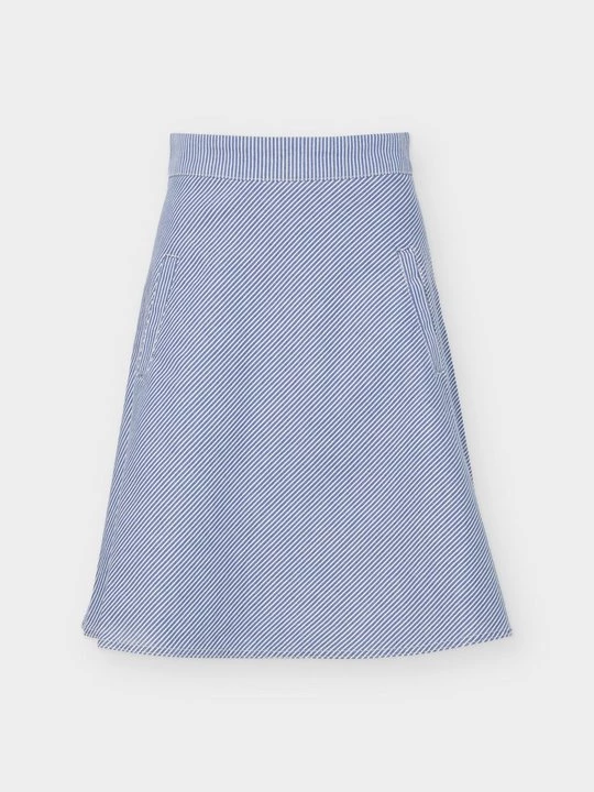 Foto van product A-lijn rok Mads Nørgaard blauw