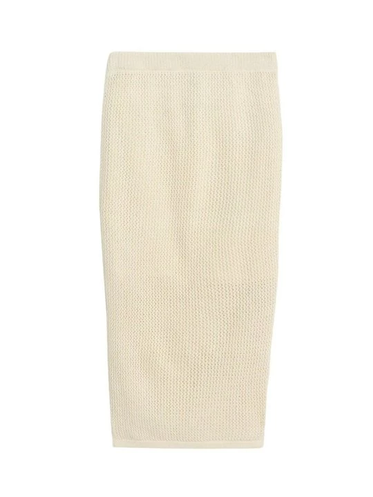 Foto van product A-lijn rok Marks & Spencer beige mêleerd