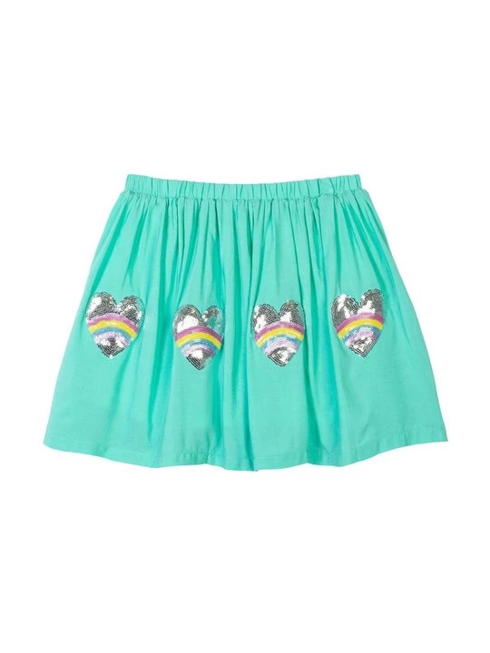 Foto van product A-lijn rok MINOTI turquoise