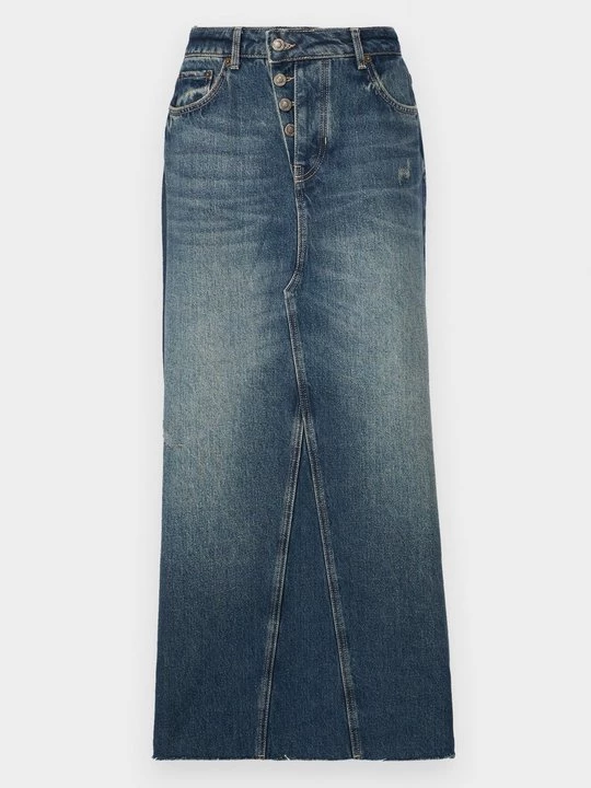 Foto van product A-lijn rok Only donkerblauw denim