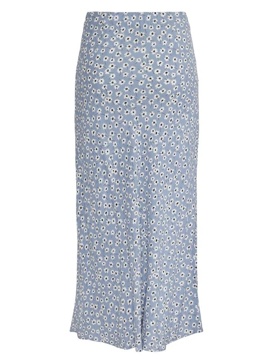 Foto van product A-lijn rok Pieces blauw