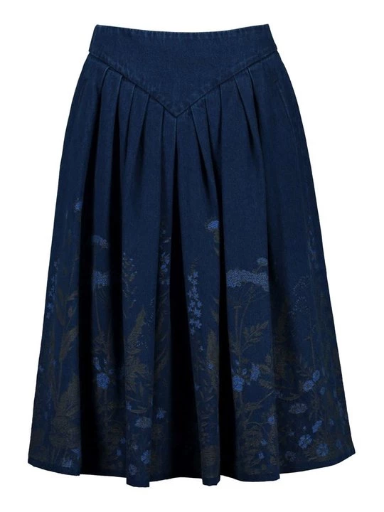 Foto van product A-lijn rok Schneiders Salzburg blauw