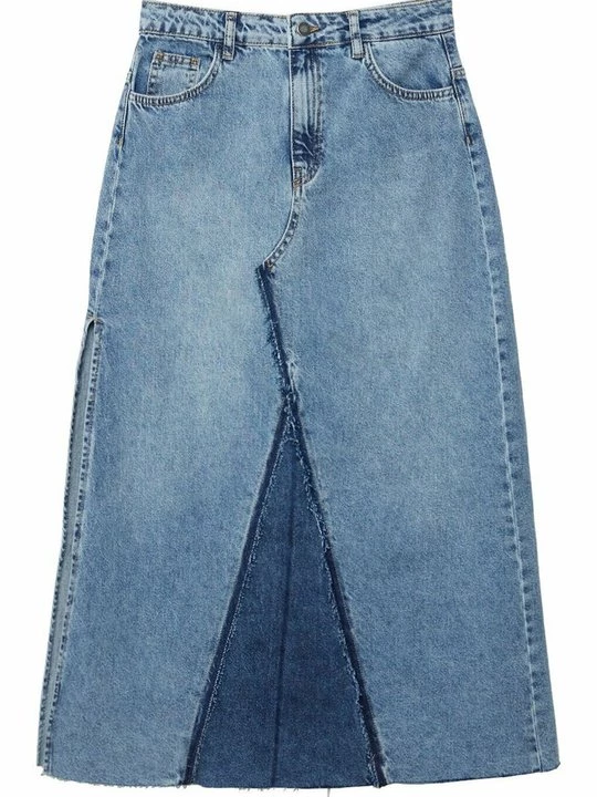 Foto van product A-lijn rok Stradivarius lichtblauw