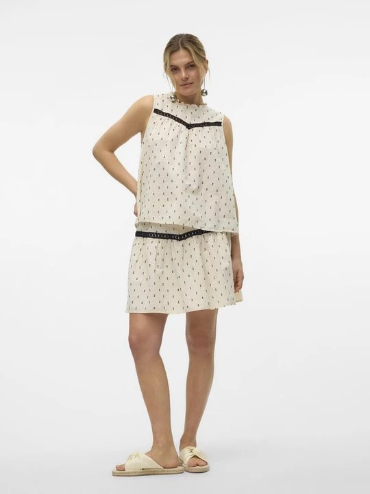 Foto van product A-lijn rok Vero Moda beżowy