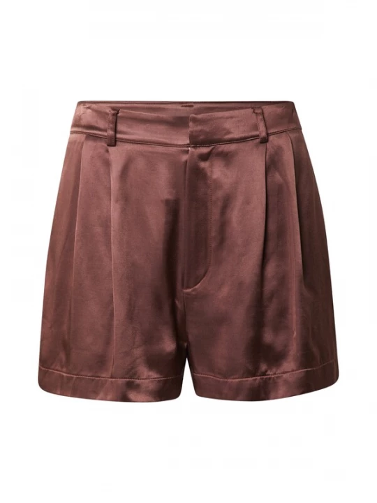Foto van product A LOT LESS Bandplooibroek 'Valentina' chocoladebruin