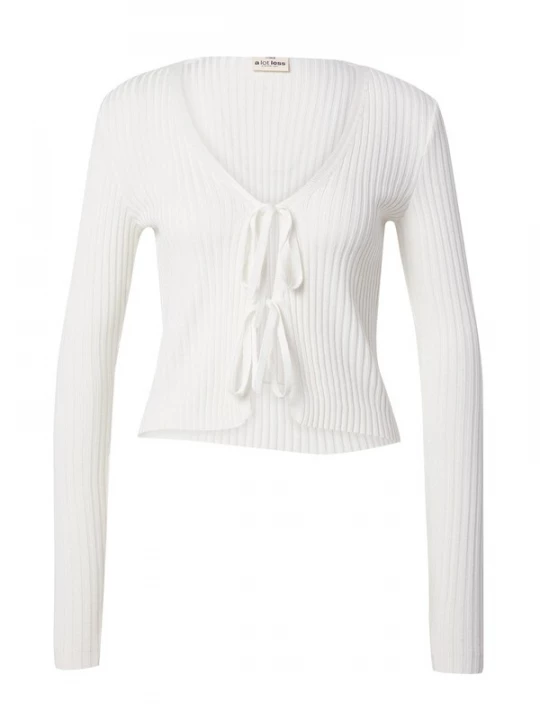 Foto van product A LOT LESS Gebreid vest 'Nele' offwhite