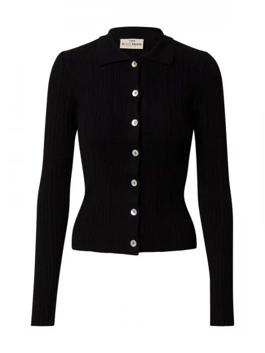 Foto van product A LOT LESS Gebreid vest 'Ruby' zwart