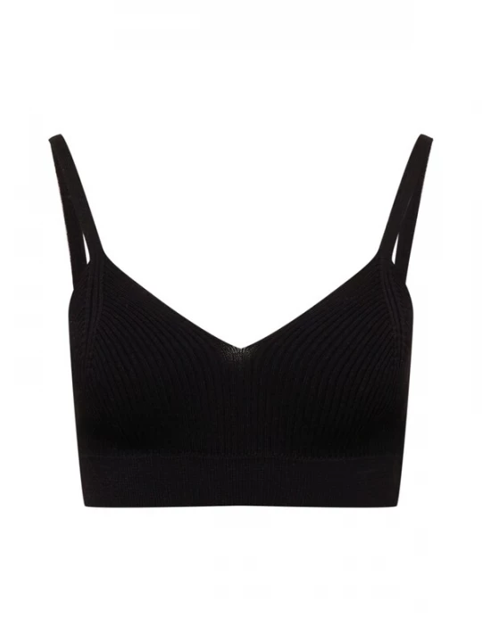 Foto van product A LOT LESS Gebreide top 'Lola' zwart