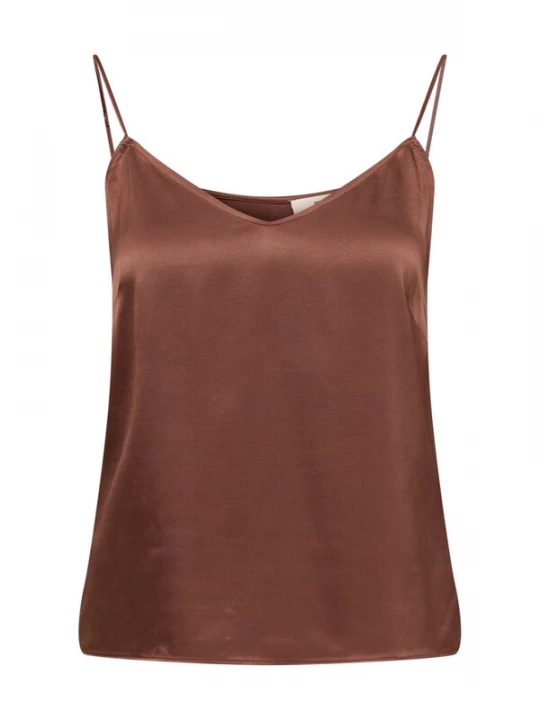 Foto van product A LOT LESS Top 'Allie' chocoladebruin