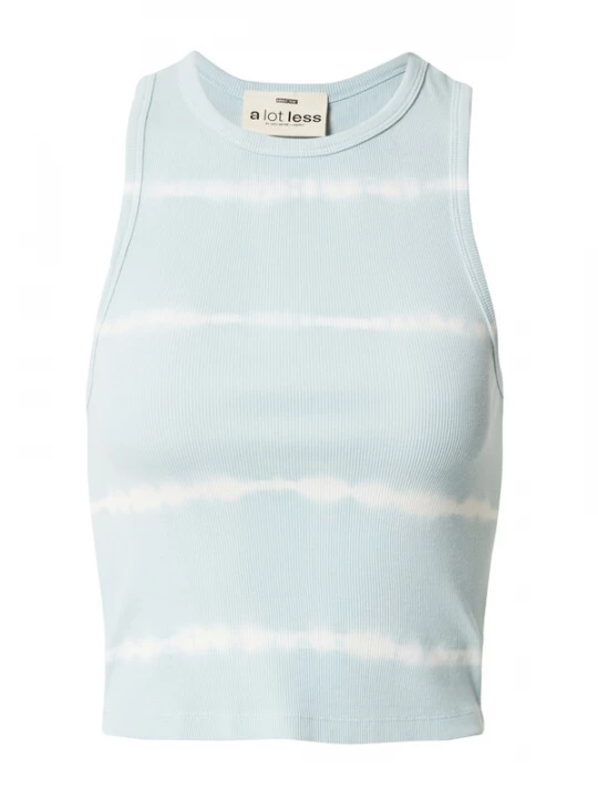 Foto van product A LOT LESS Top 'Jana' lichtblauw / offwhite
