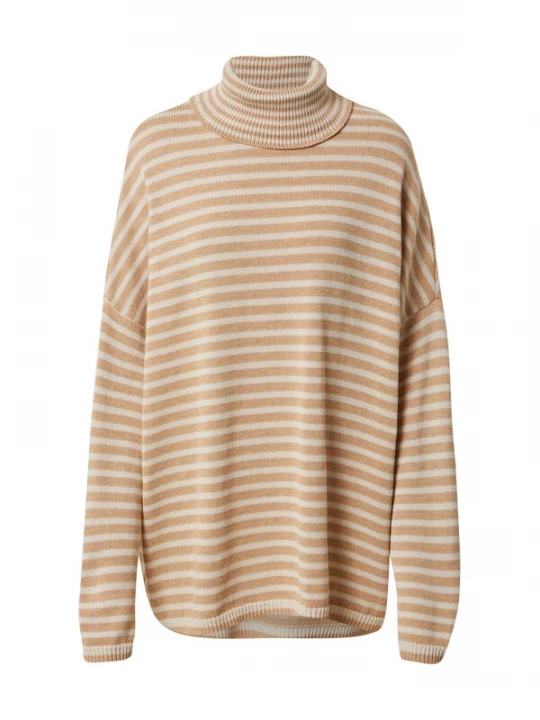 Foto van product A LOT LESS Trui 'Fleur' camel / offwhite