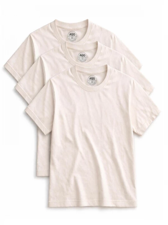 Foto van product A Question Of (AQO) Shirt '3 Pack Anders Tee' offwhite